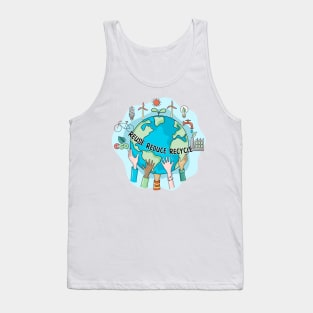 Reuse Reduce Recycle Tank Top